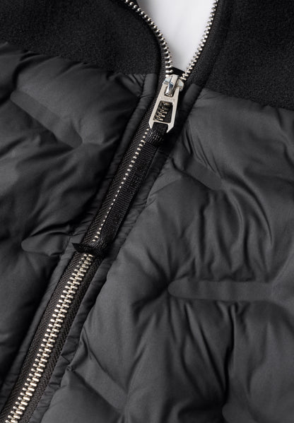 Strukturmix Jacke mit geklebter Steppung
