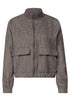 Jacke mit Houndstooth Muster und Zipper