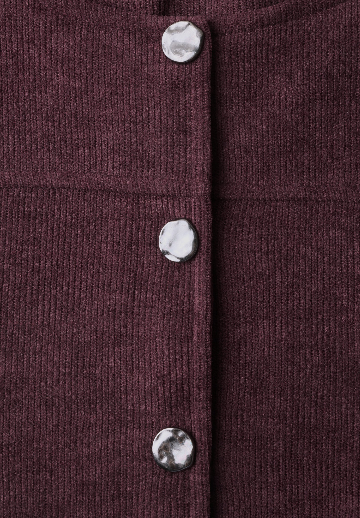 Langarm Jacke mit Rundhals und Knöpfen