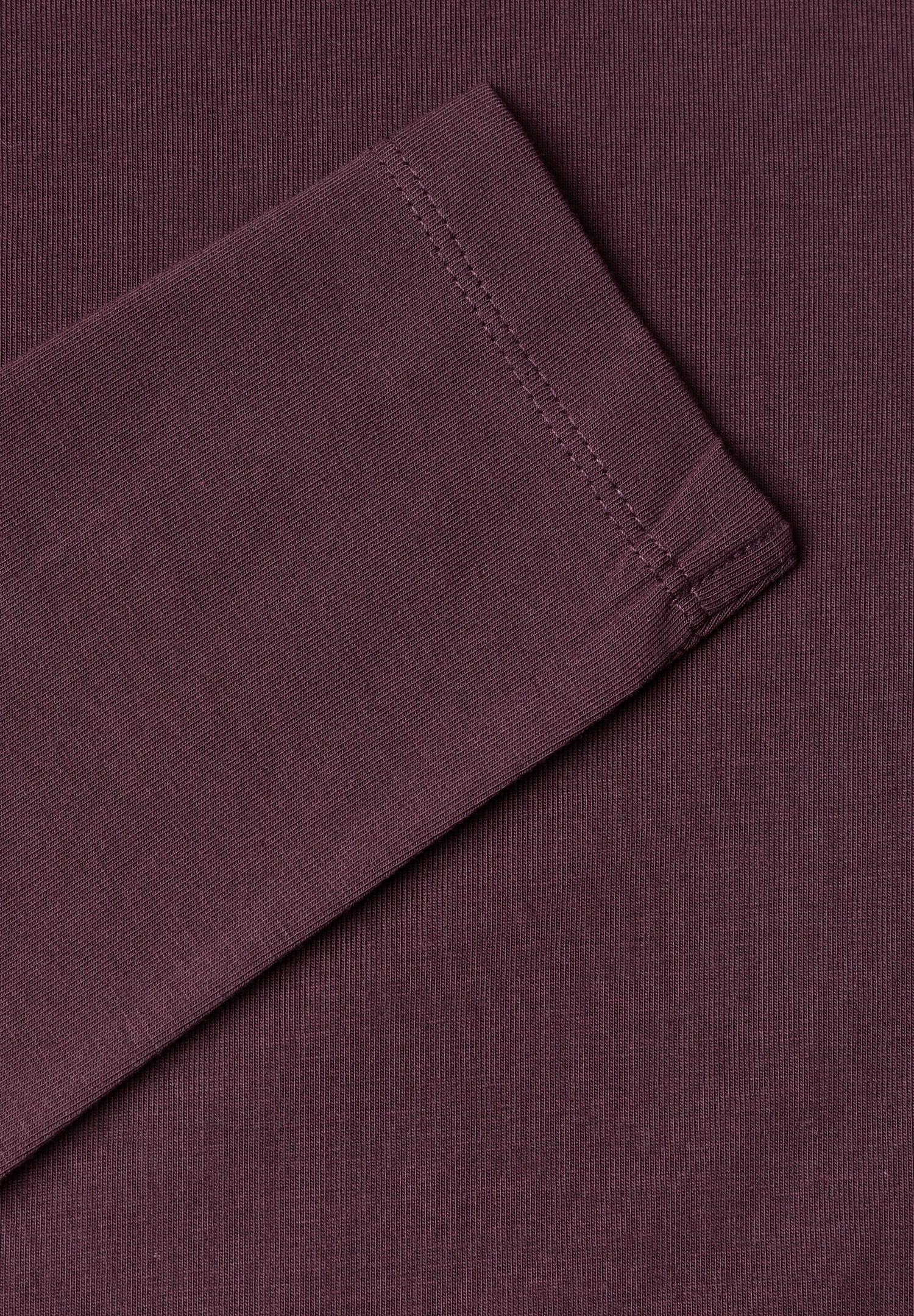 Langarm Shirt in Unifarbe mit Rollkragen