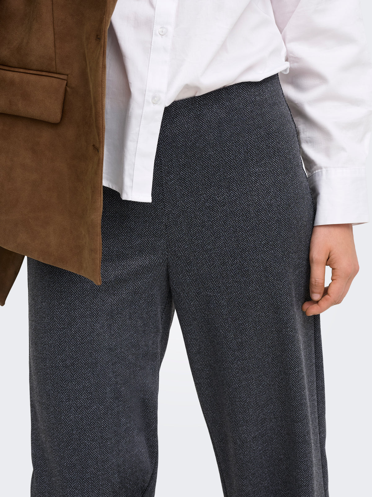 ONLBREMEN MW HERRINGBONE WIDE PANT PNT