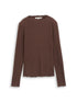Langarmshirt mit Rippstruktur