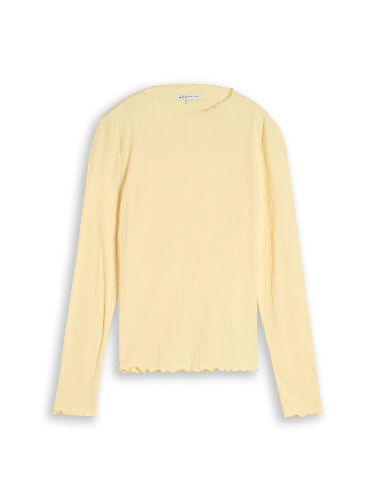 Langarmshirt mit Rippstruktur