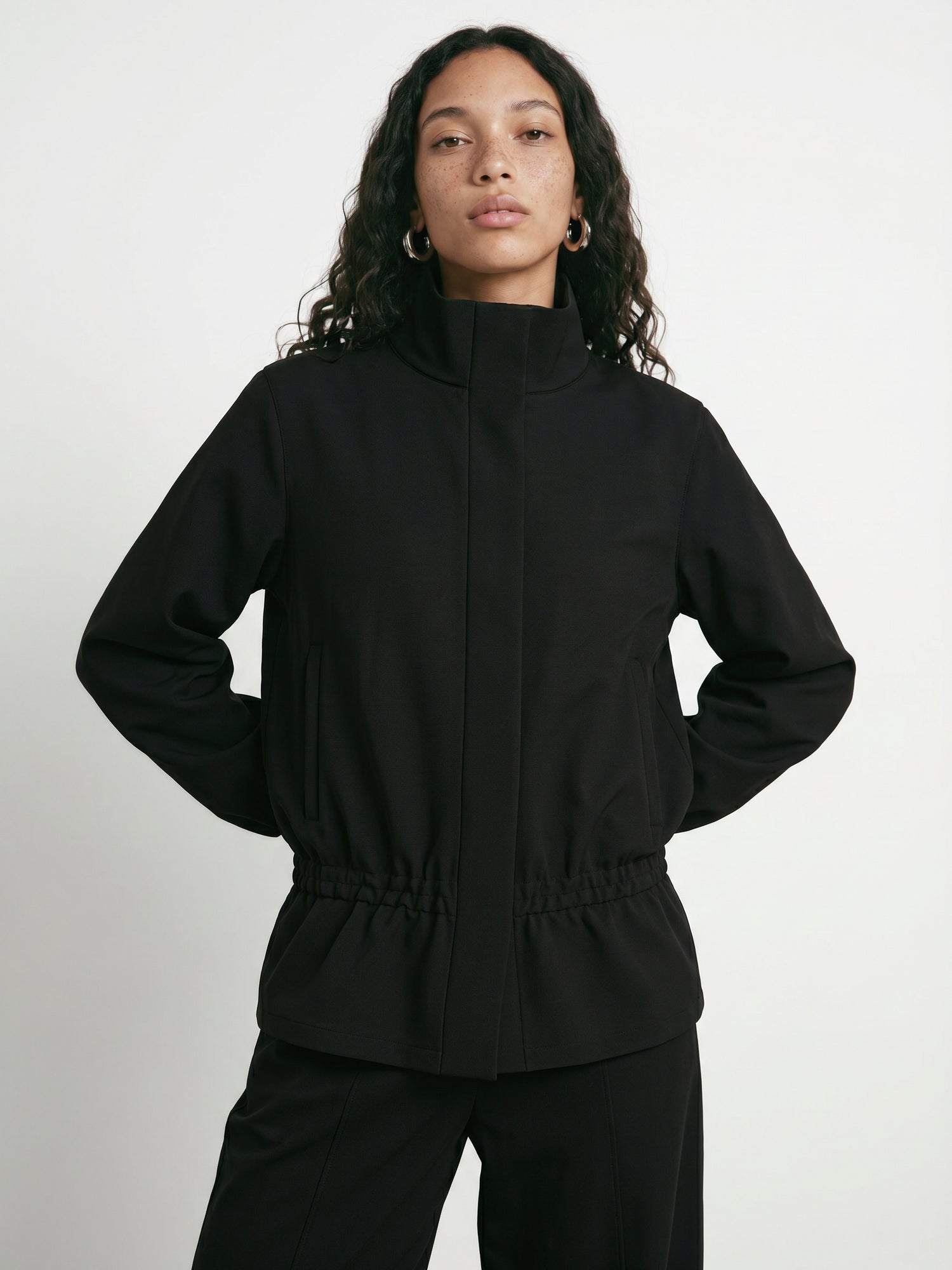 HDFARAH LS HIGH-COLLAR SHACKET