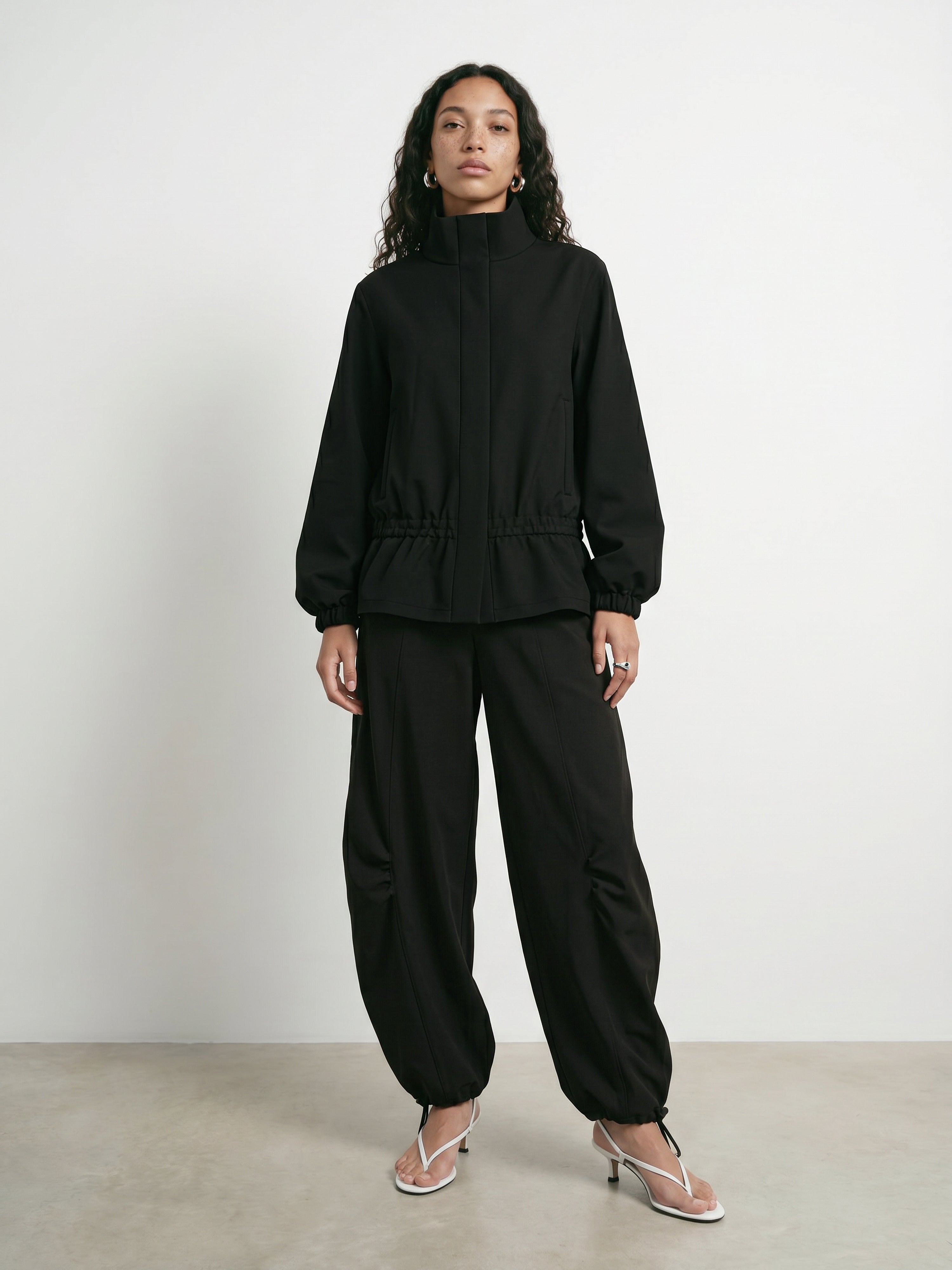 HDFARAH LS HIGH-COLLAR SHACKET