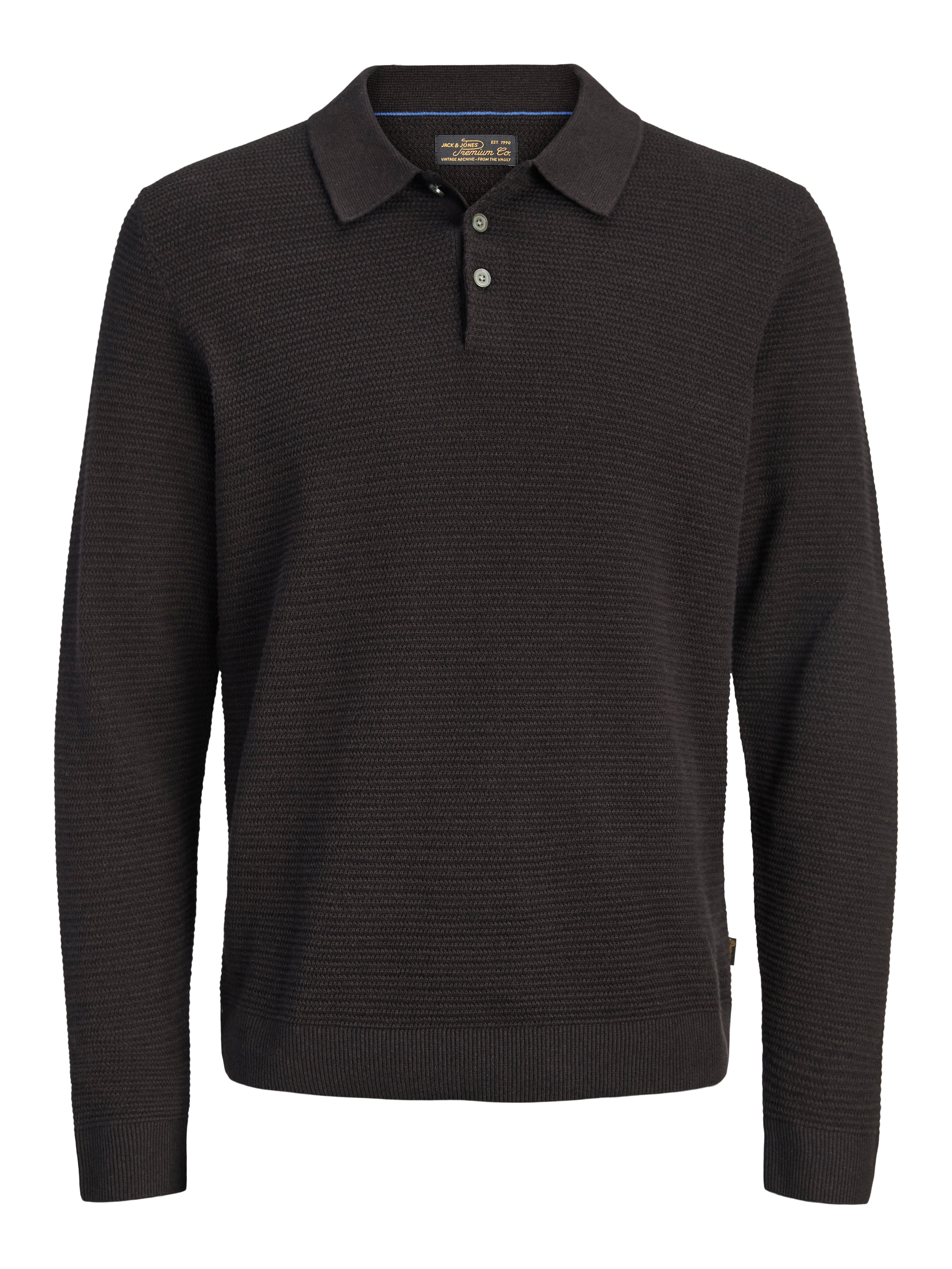 JPRBLURILEY KNIT POLO LS