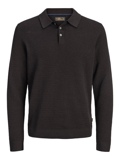 JPRBLURILEY KNIT POLO LS