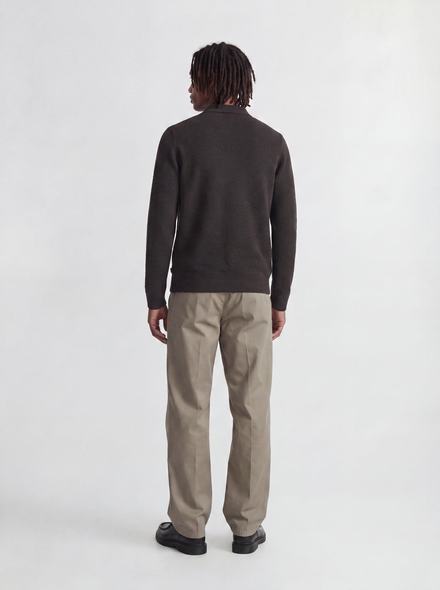 JPRBLURILEY KNIT POLO LS
