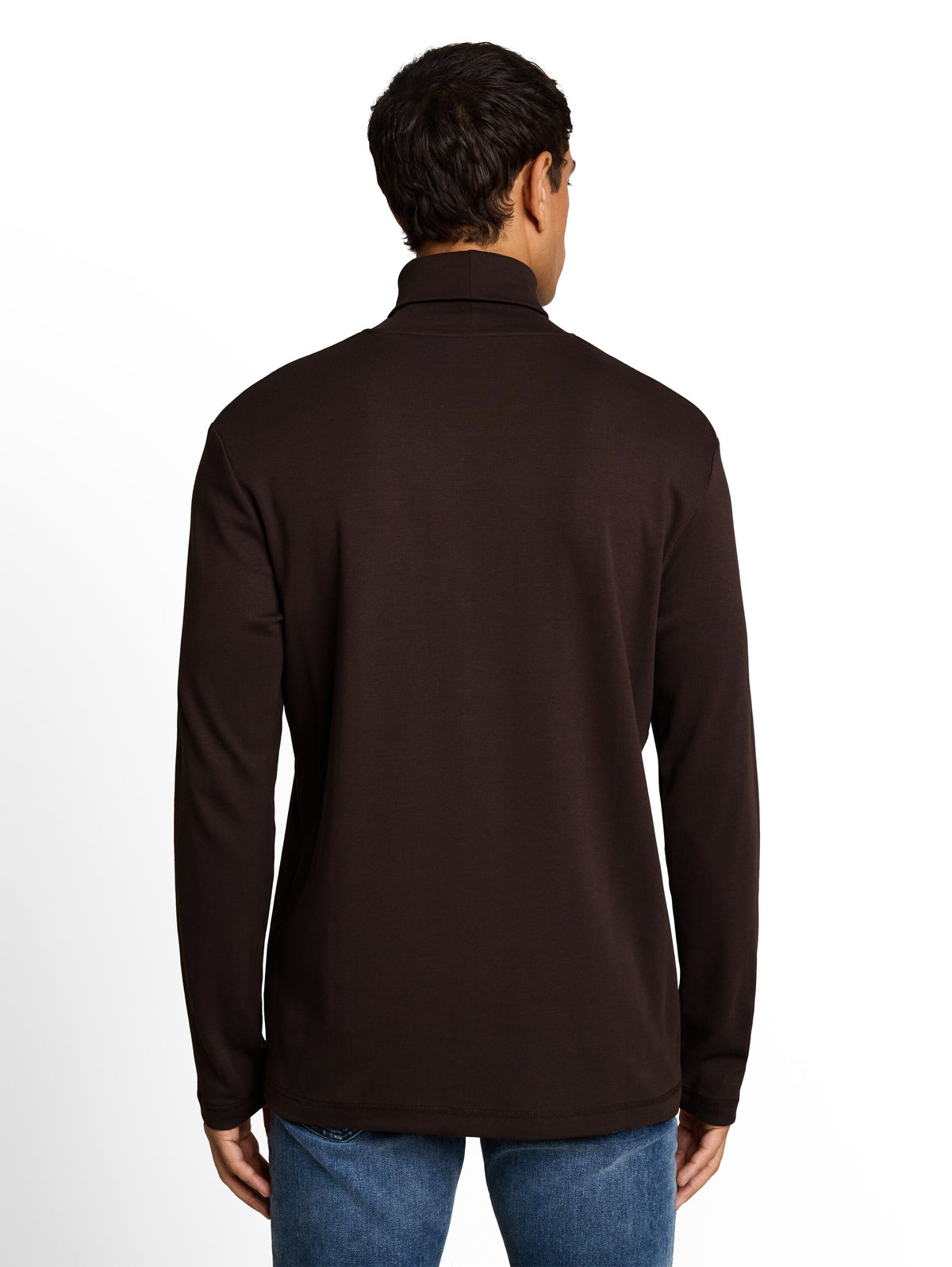 Rollkragenshirt mit Logo-Print