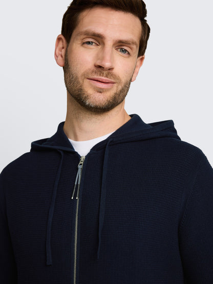 Strickjacke mit Kapuze