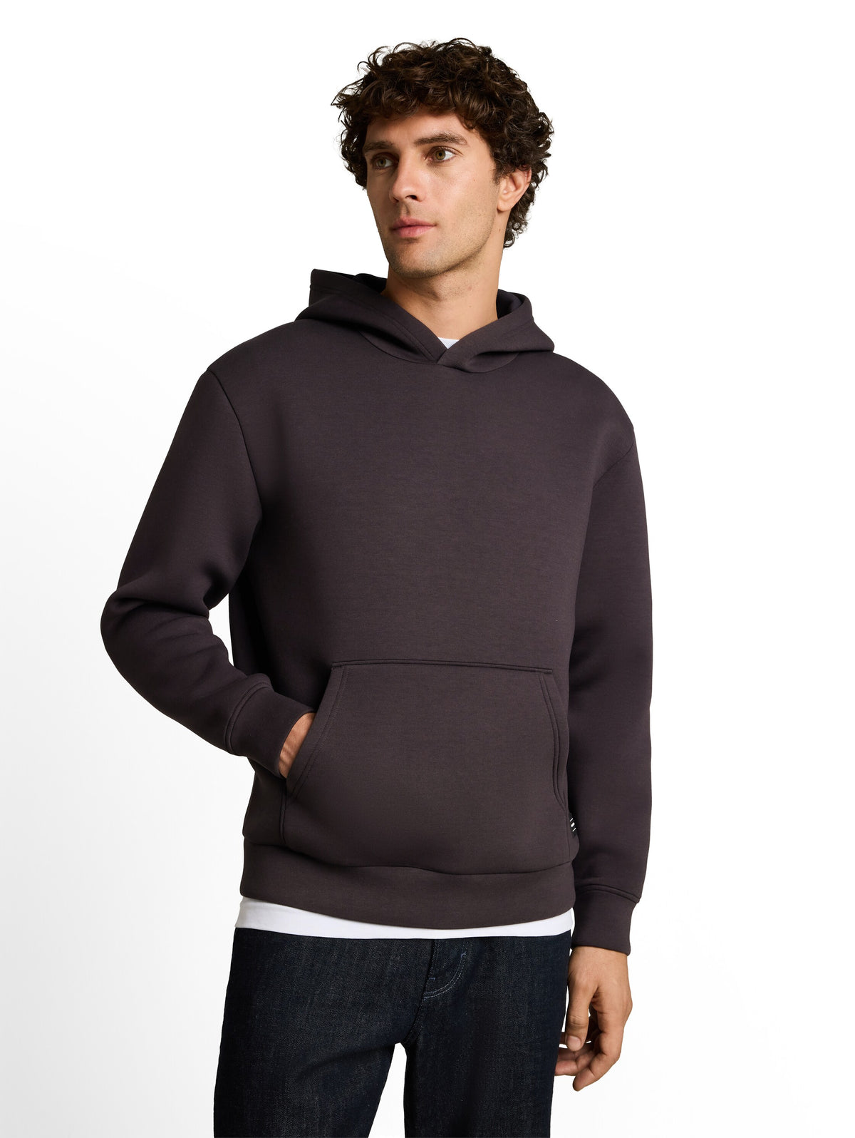 Relaxed Fit Scuba Hoodie Sweatshirt