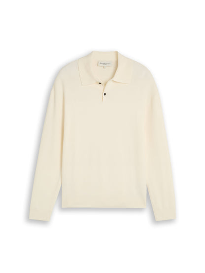 Relaxed Fit Strickpullover mit Polokragen