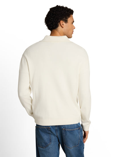 Relaxed Fit Strickpullover mit Polokragen