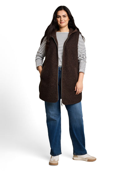 Plus Size - Longstyle Teddy Weste