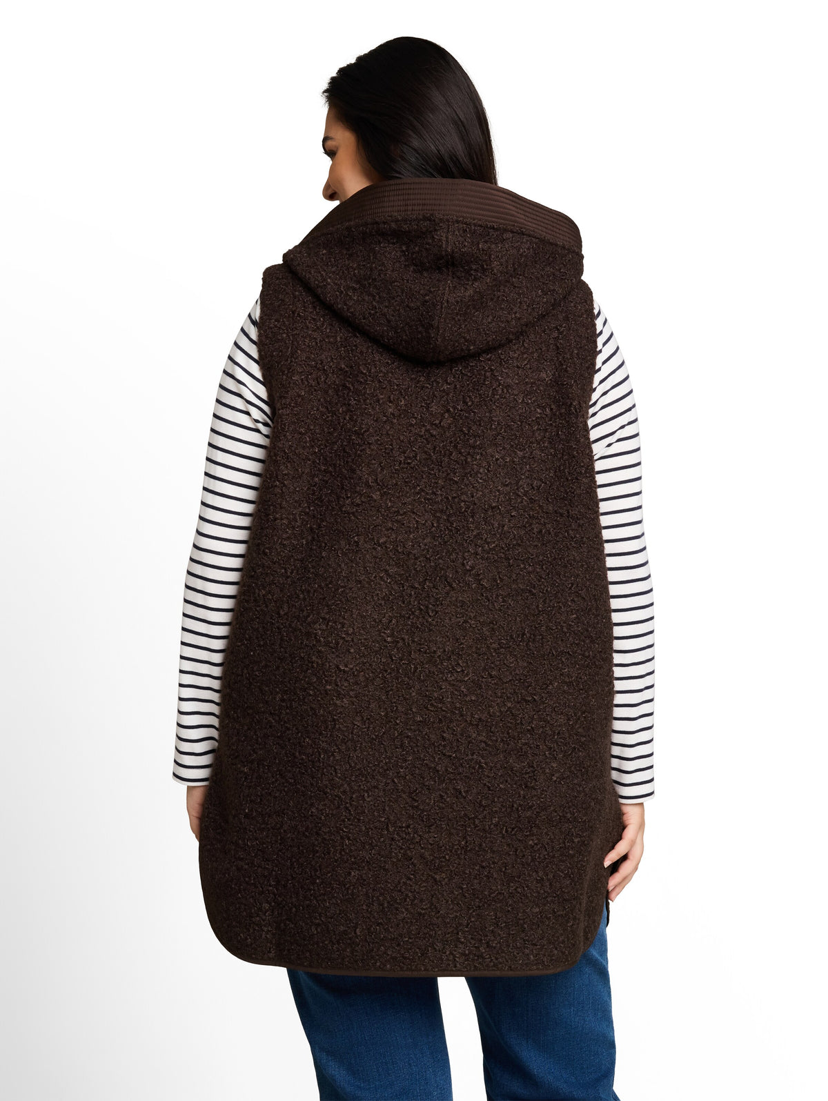 Plus Size - Longstyle Teddy Weste