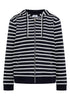 Langarm Jacke mit Kapuze und Struktur