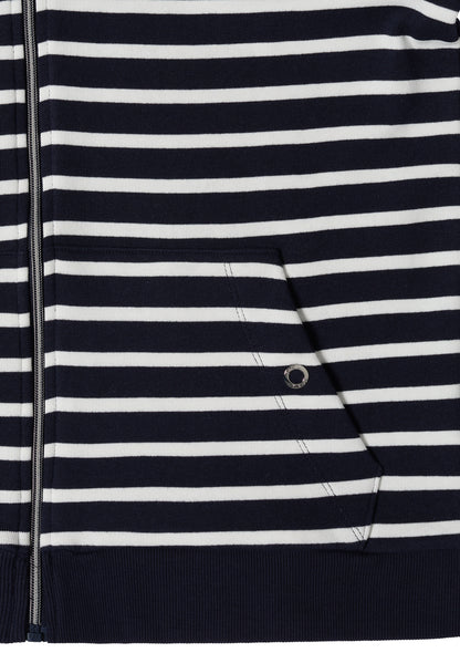 Langarm Jacke mit Kapuze und Struktur