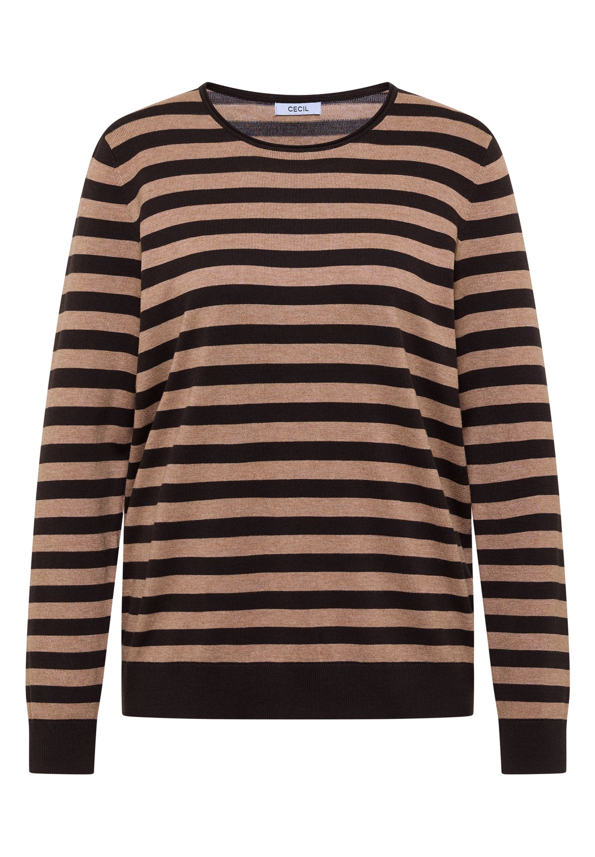 Pullover mit Rundhals und Streifen