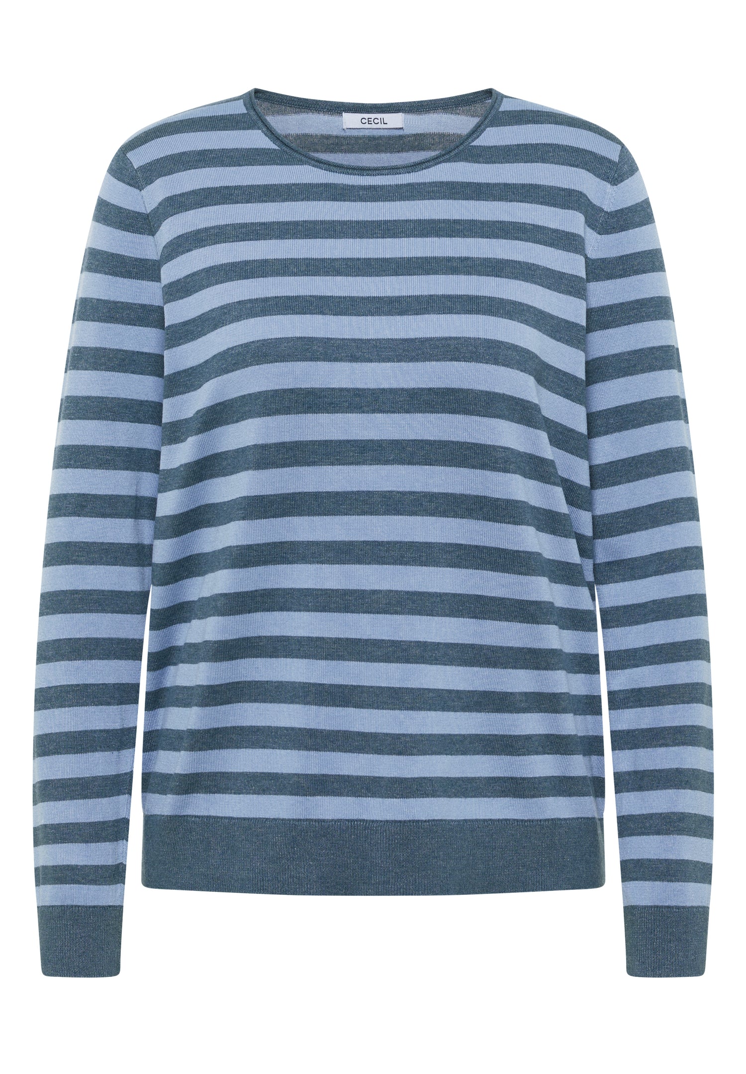 Pullover mit Rundhals und Streifen