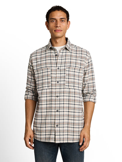 Comfort Fit Flanell-Hemd mit Karomuster