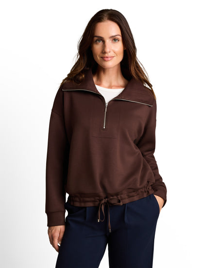 Troyer Sweatshirt aus Scuba