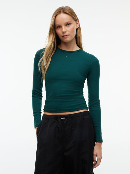 TJW SLIM ESSENTIAL RIB LS