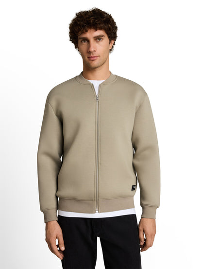 Relaxed Fit Scuba Hoodie Sweatjacke