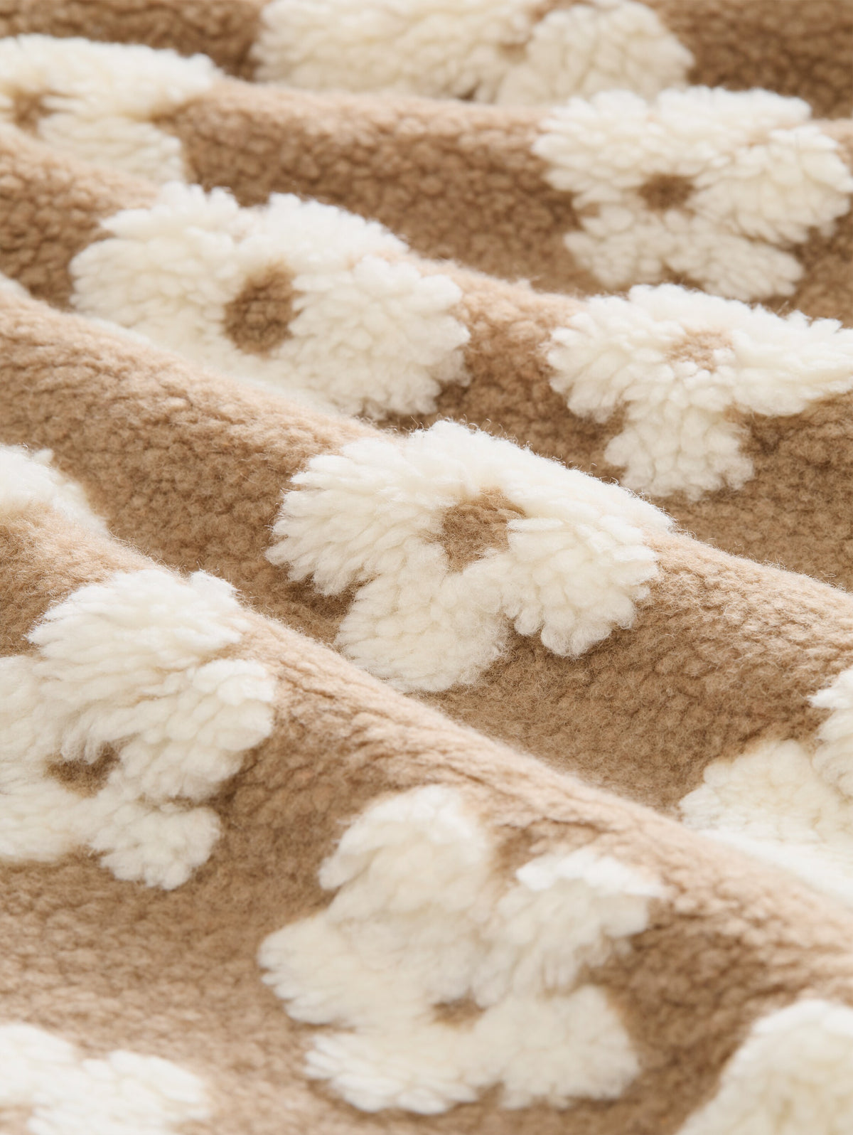 Teddy Jacke mit Blumenmuster