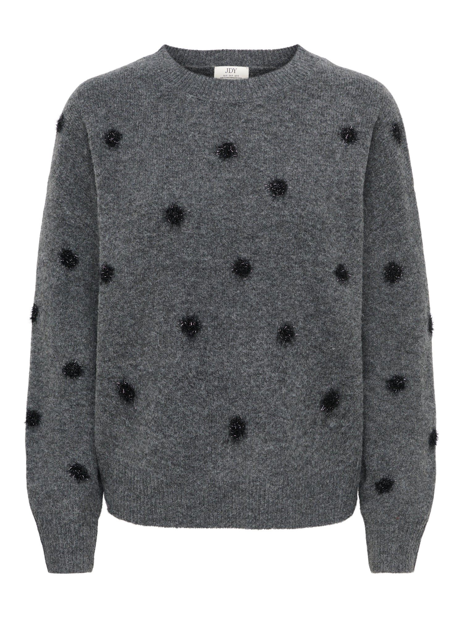 JDYMELEA L/S O-NECK POMPOM PULLOVER KNT
