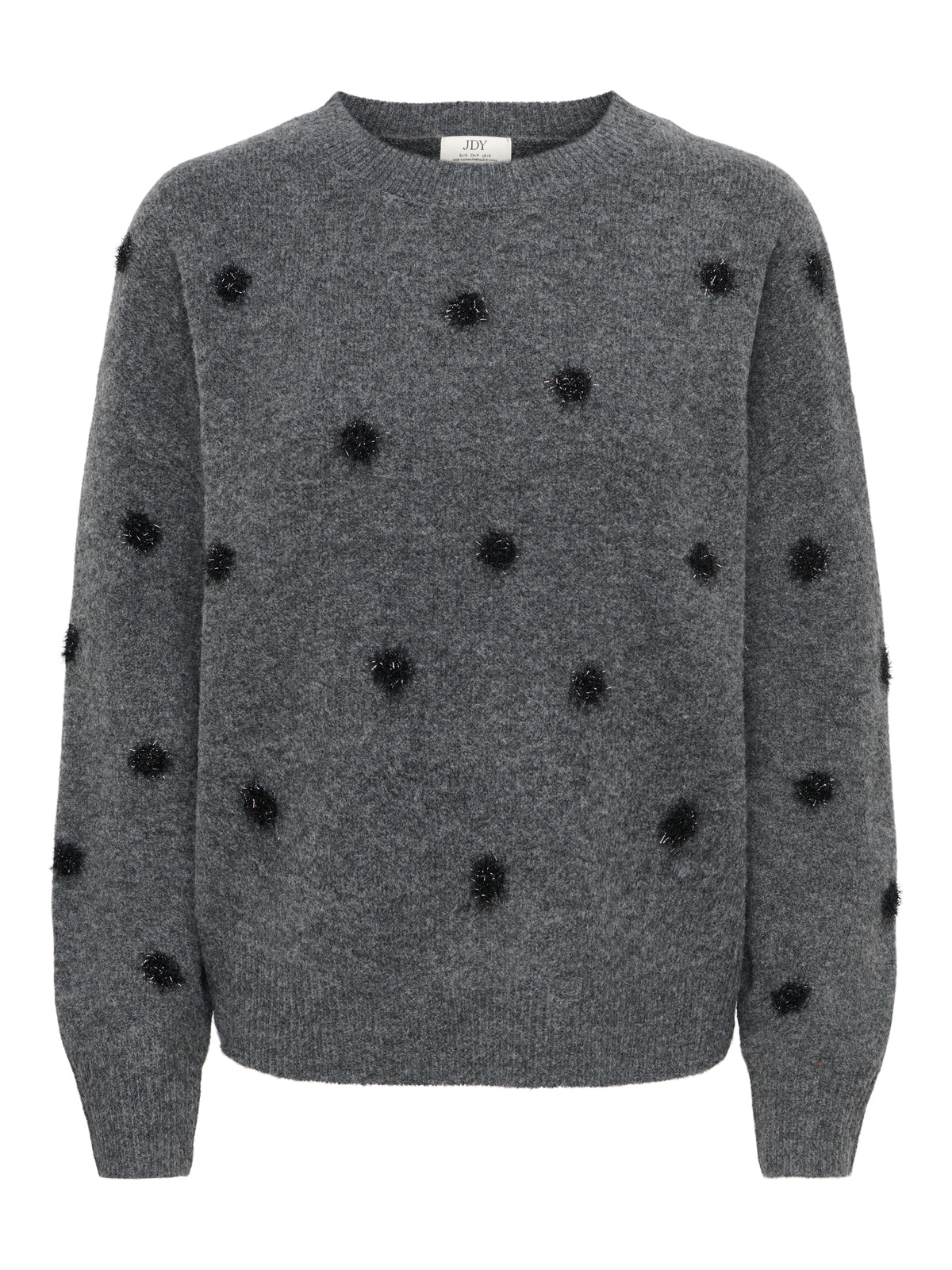 JDYMELEA L/S O-NECK POMPOM PULLOVER KNT