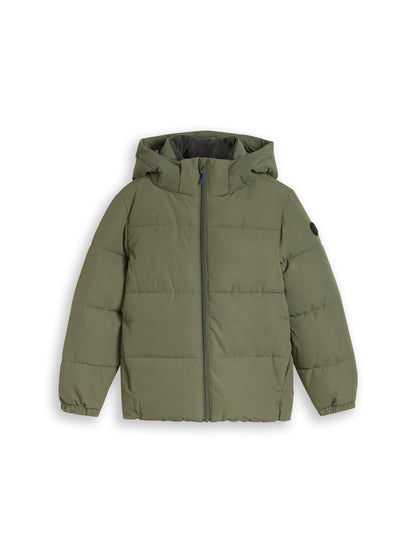 Puffer-Jacke mit abnehmbarer Kapuze