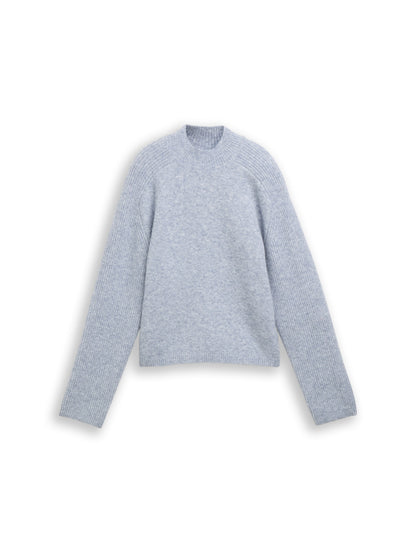 Strickpullover mit Wollanteil