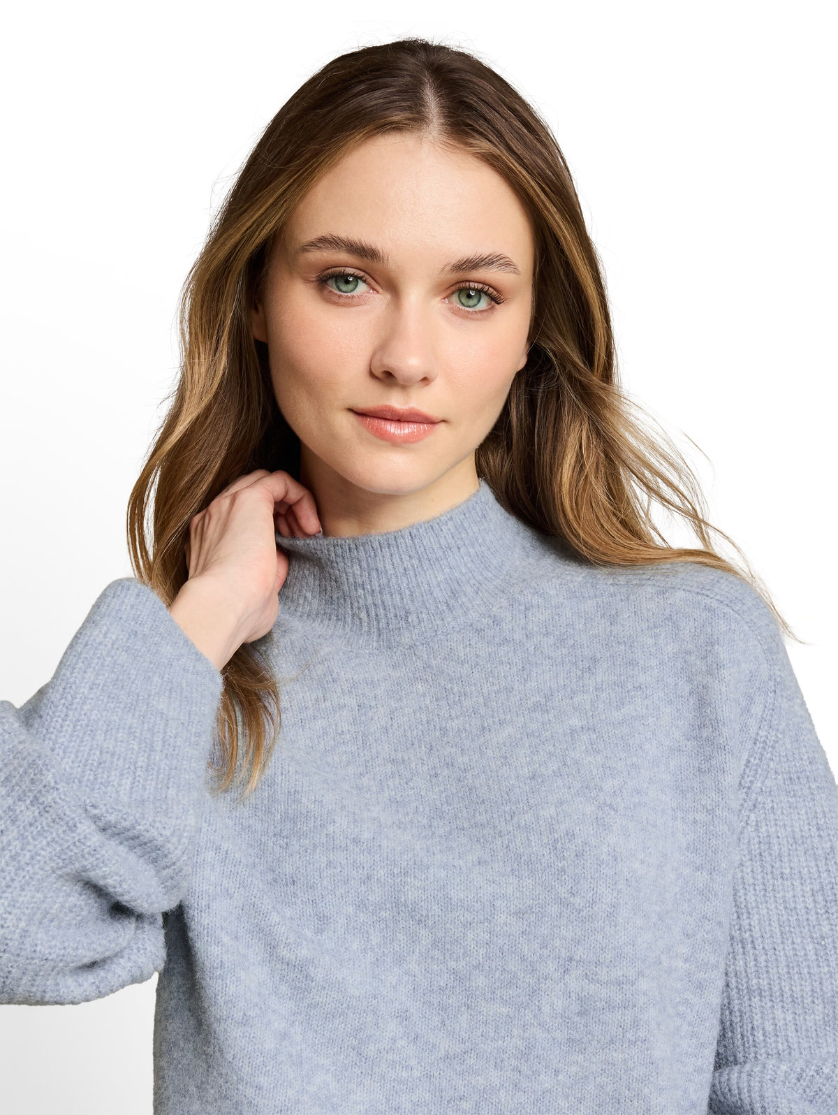 Strickpullover mit Wollanteil