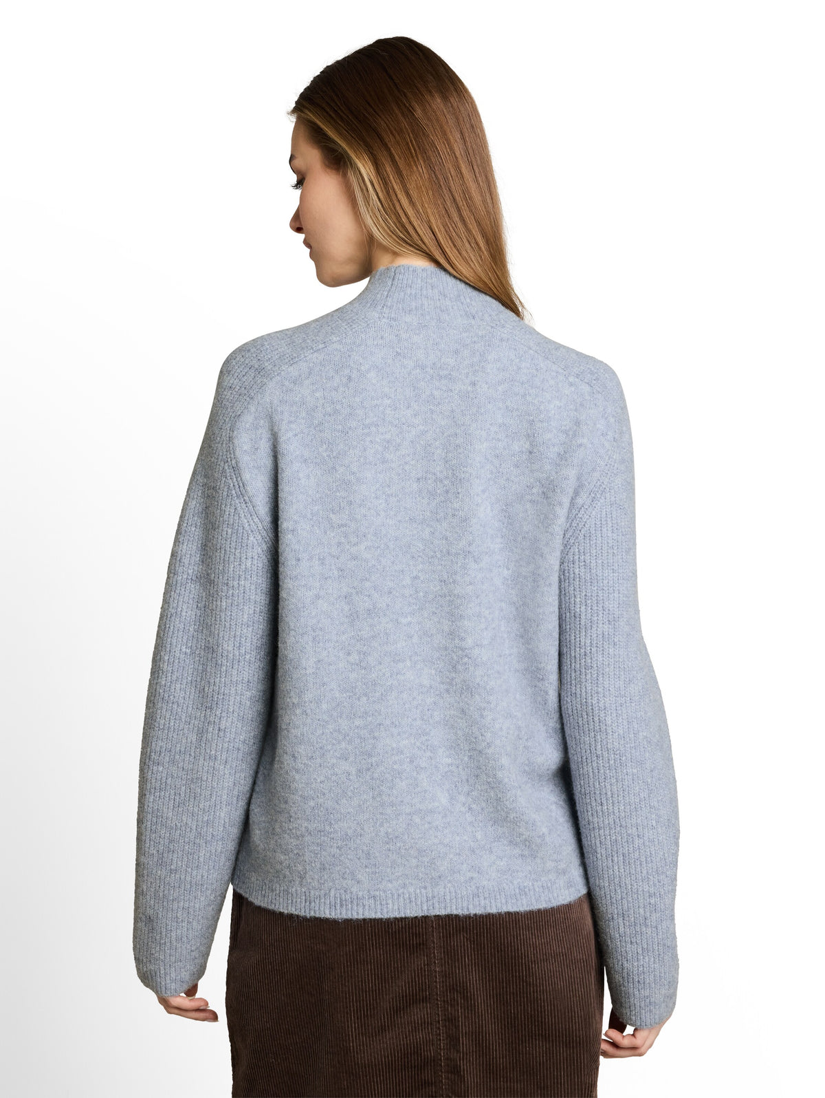 Strickpullover mit Wollanteil