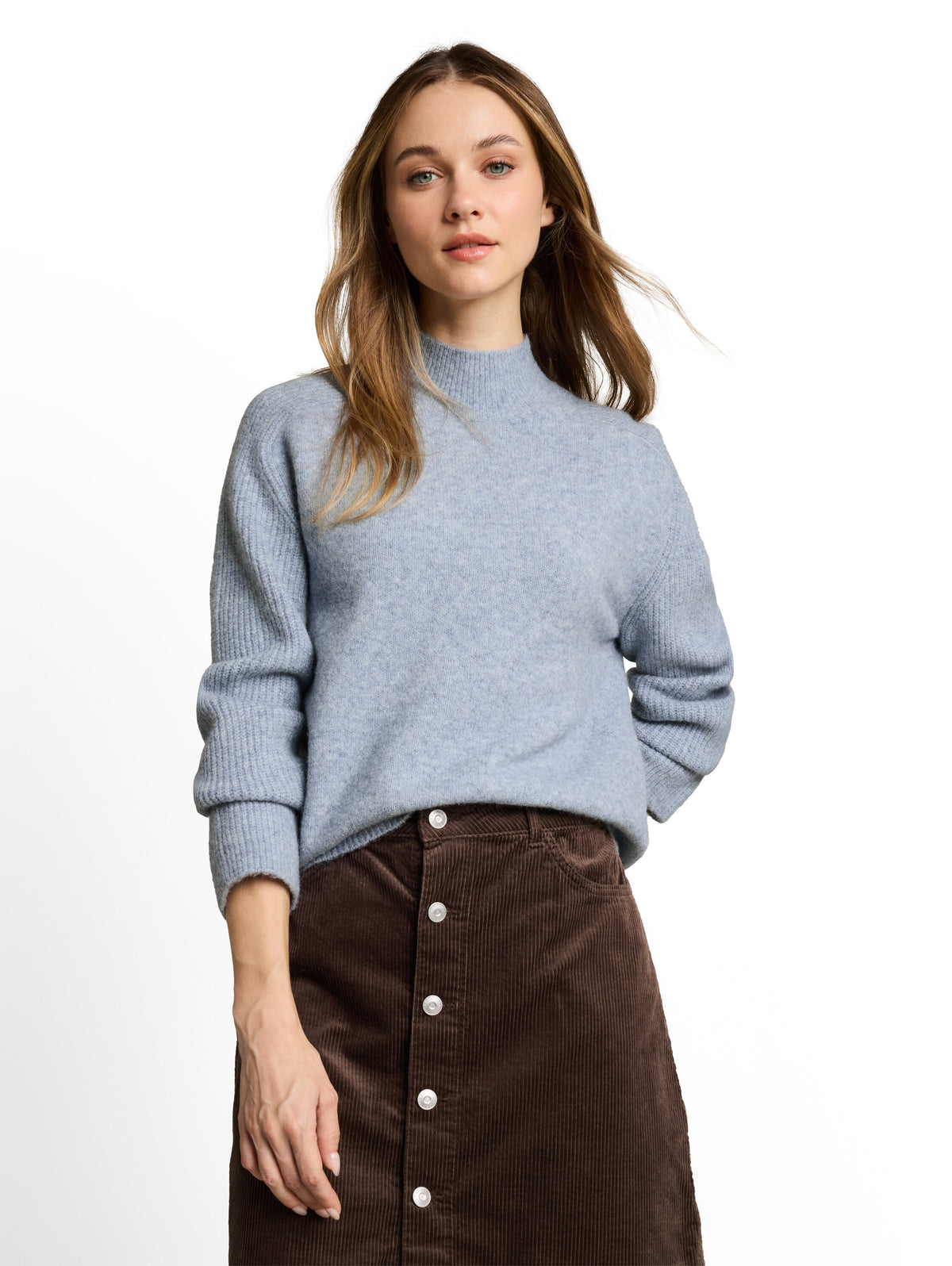 Strickpullover mit Wollanteil