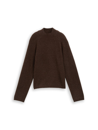 Strickpullover mit Wollanteil
