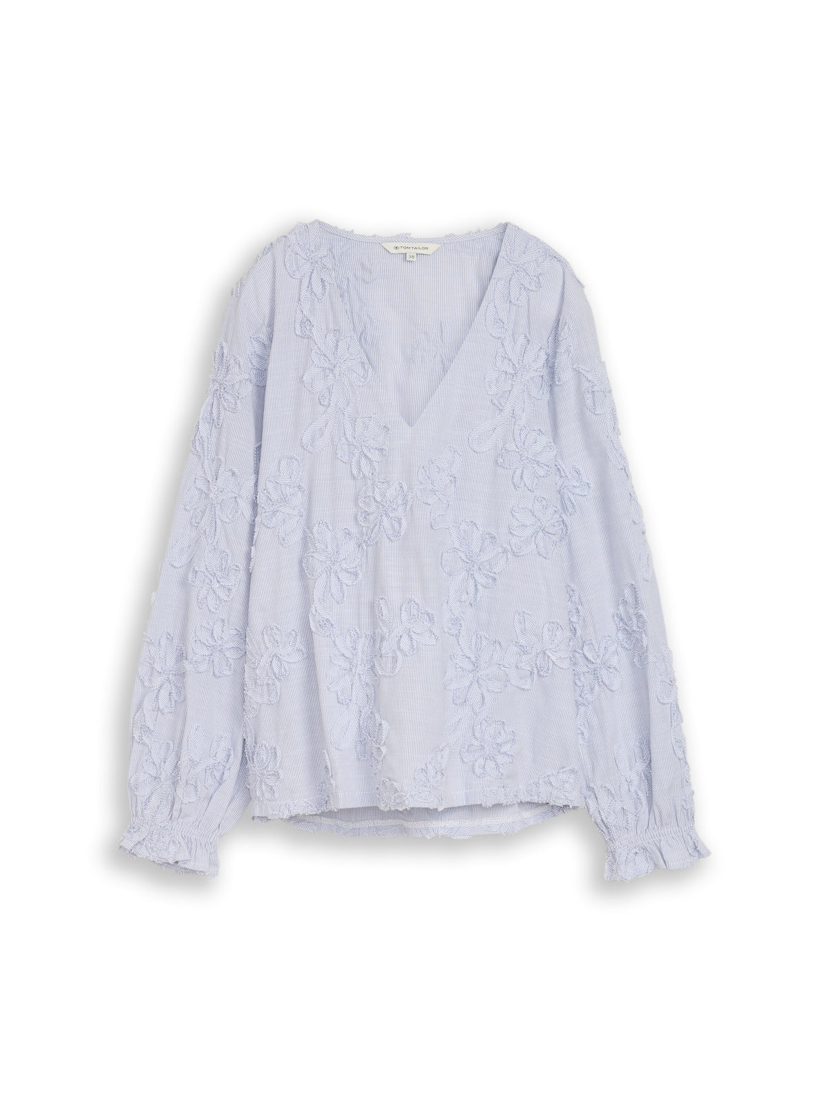 Bluse mit Blumen-Stickerei