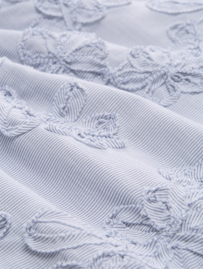 Bluse mit Blumen-Stickerei
