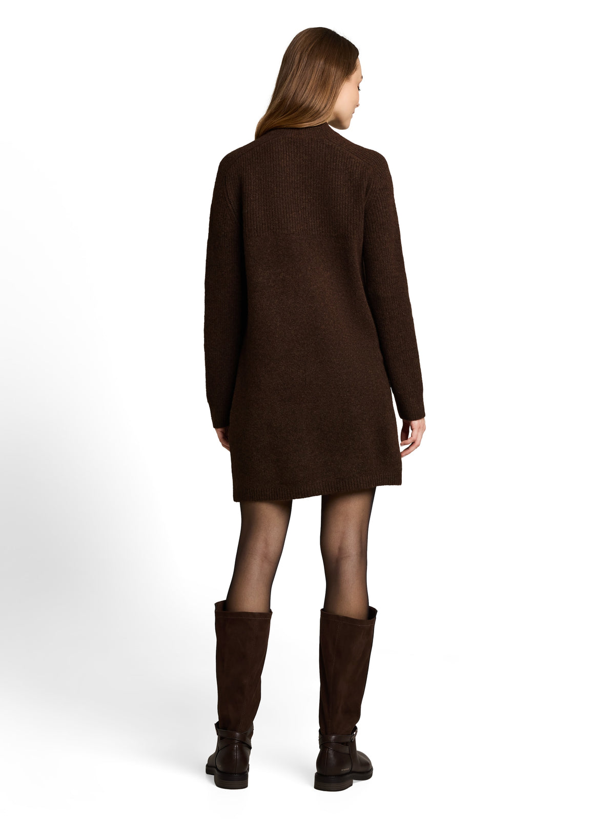Mini-Strickkleid in Melange-Optik