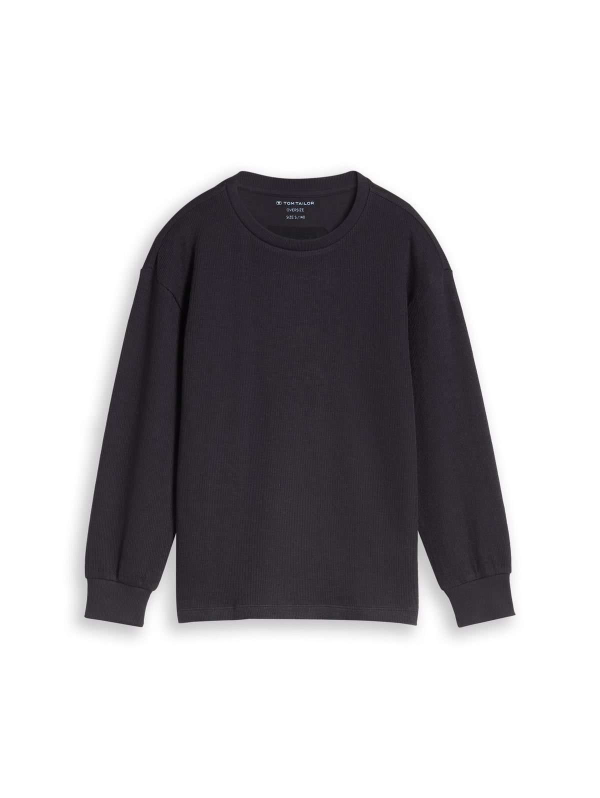 Oversize Langarmshirt in Strick-Optik