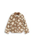 Teddy Bomberjacke mit Blumenmuster