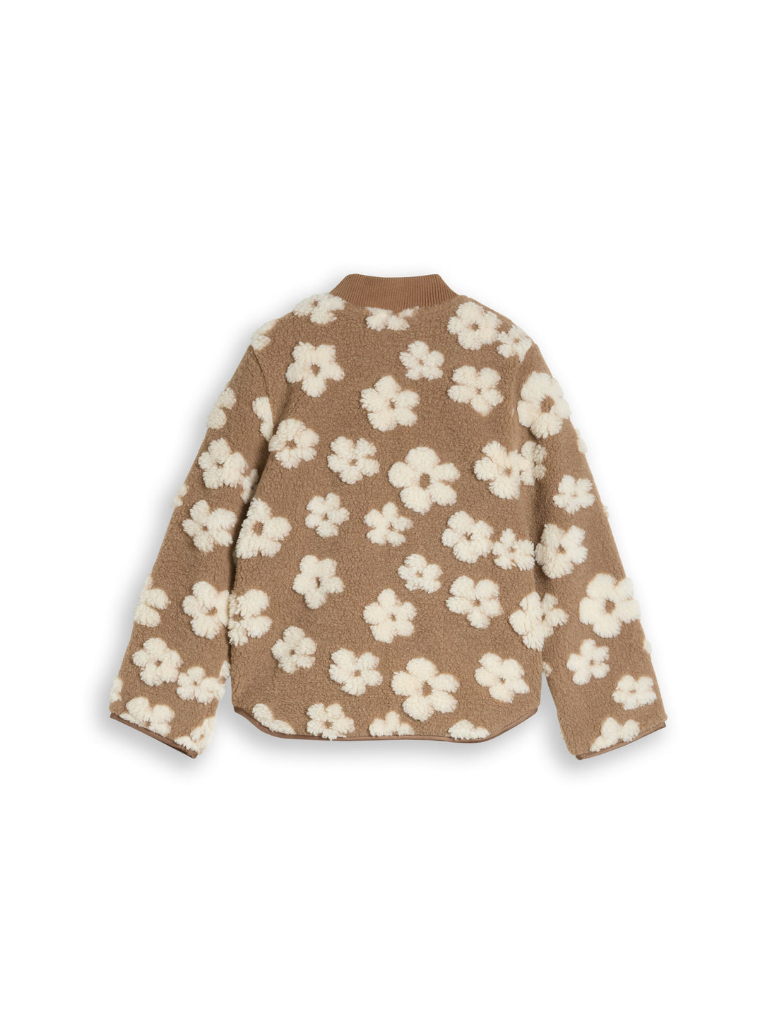 Teddy Bomberjacke mit Blumenmuster