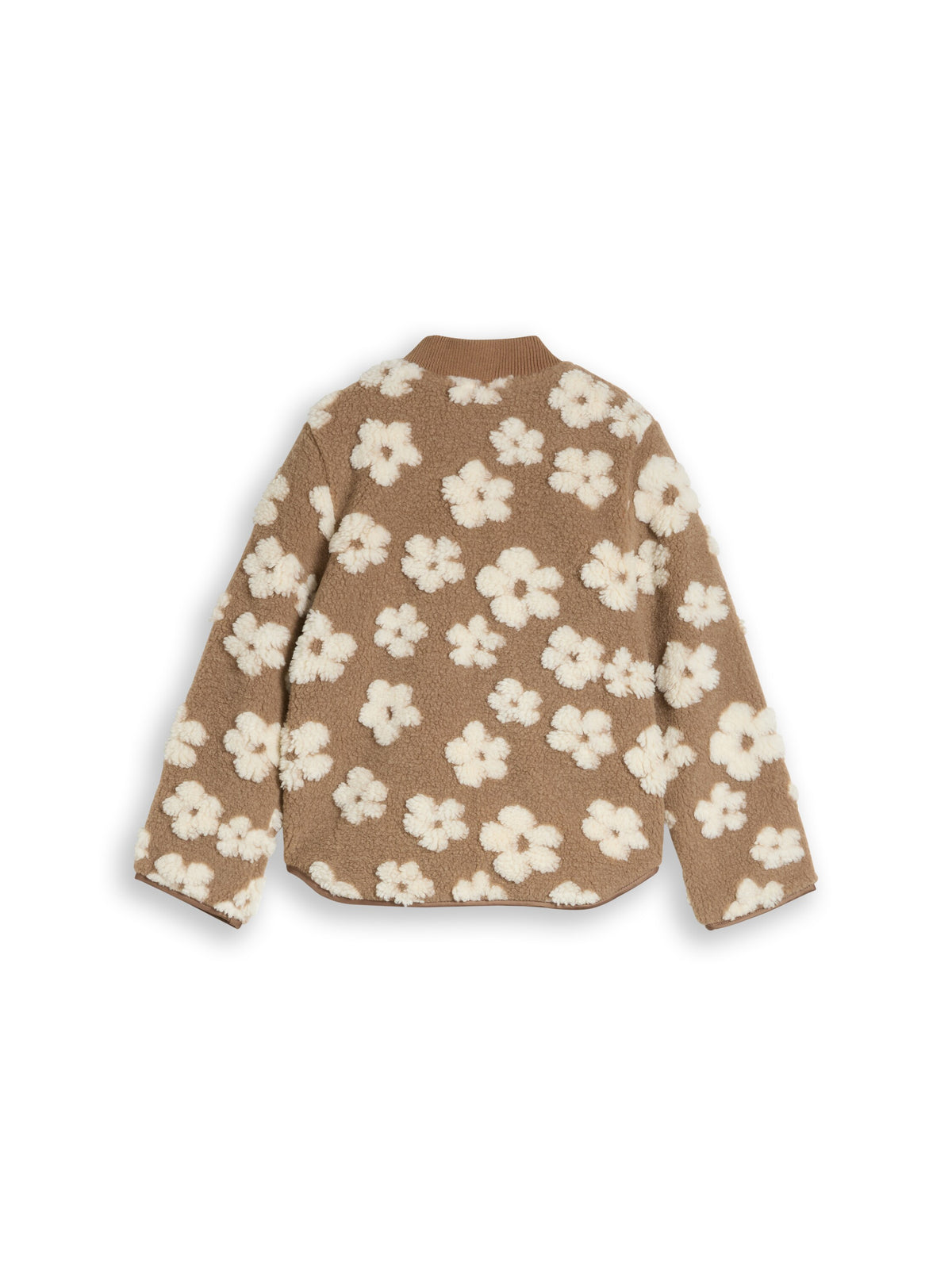 Teddy Bomberjacke mit Blumenmuster