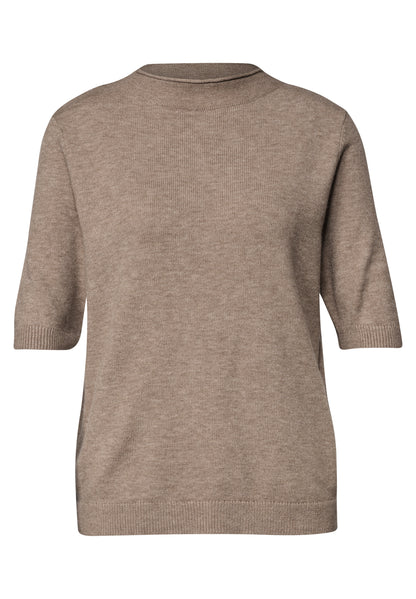 Kurzarm Pullover mit Turtle Neck