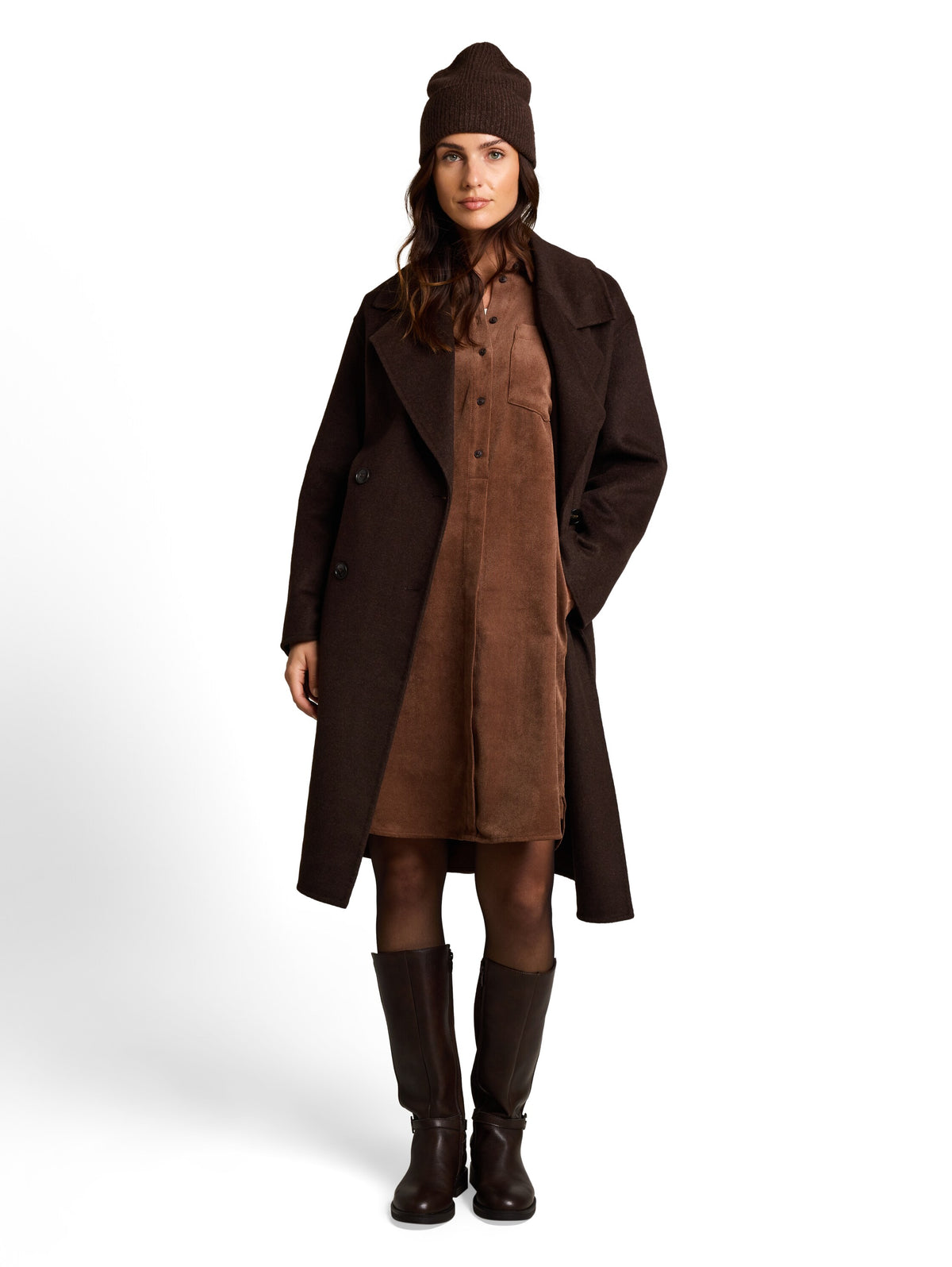 Cordkleid mit Eingriffstaschen