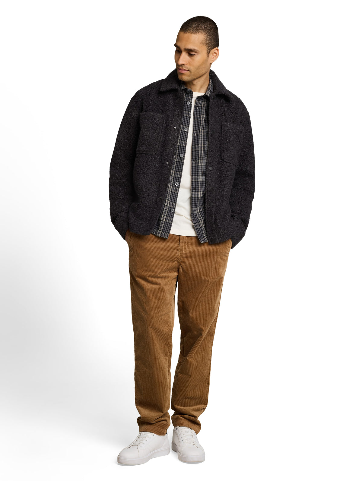 Overshirt in Woll-Optik