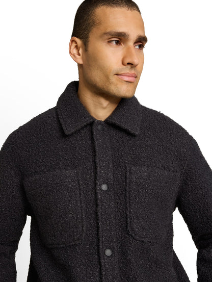 Overshirt in Woll-Optik
