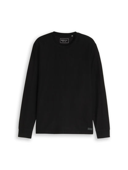 Langarmshirt mit Logo-Badge