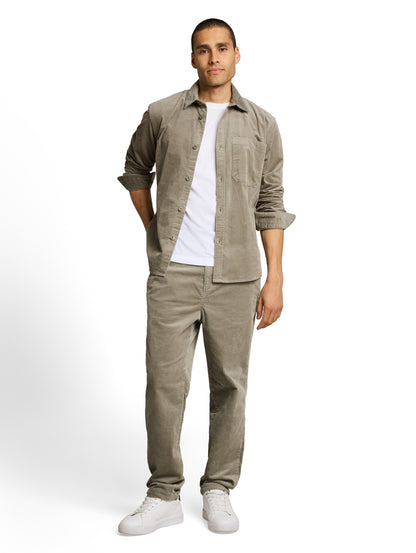 Relaxed Fit Cordhemd mit Brusttasche