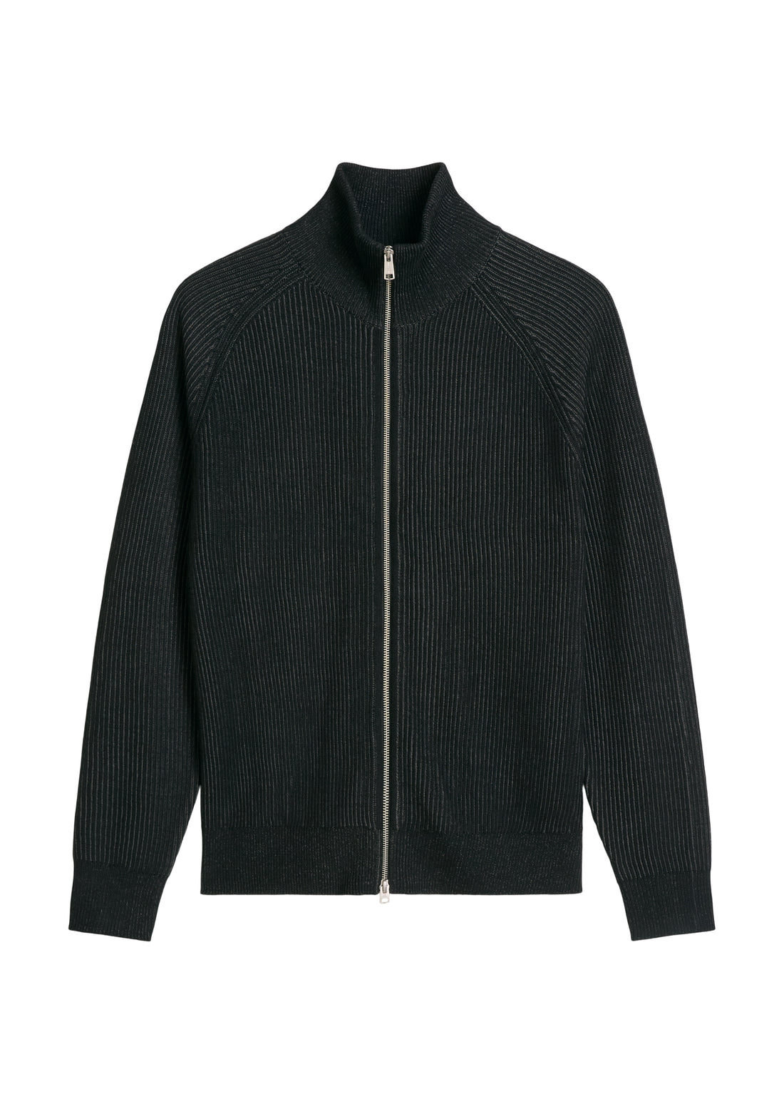 Stehkragen-Strickjacke regular